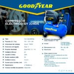 Compresor 24Litros GY224DS- Goodyear Power
