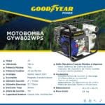 Ficha tecnica motobomba gasolina Goodyear Power GYW802WPS