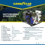 Ficha tecnica motobomba gasolina goodyear gy802wps 6.5hp -Goodyear Power