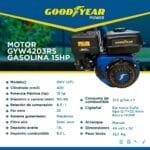 Motor GYW4203RS (GY4203RS) GOODYEAR 15hp Gasolina 3600rpm - Imagen 5