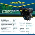Motor GY4203RS GOODYEAR 15hp Gasolina -Goodyear Power