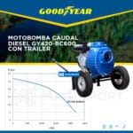 Motobomba caudal diesel GY420-BC600- Maqimport -