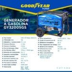Generador gasolina 110-220v-GY32005GS Goodyear power