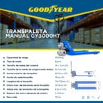 Estibadora Manual GY3000HT GOODYEAR POWER 3000kg -Maqimport