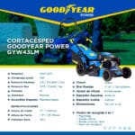 Cortacésped GOODYEAR GYW43LM Ancho De Corte 17"(43cm), Con Bolsa Recolectora - Imagen 5